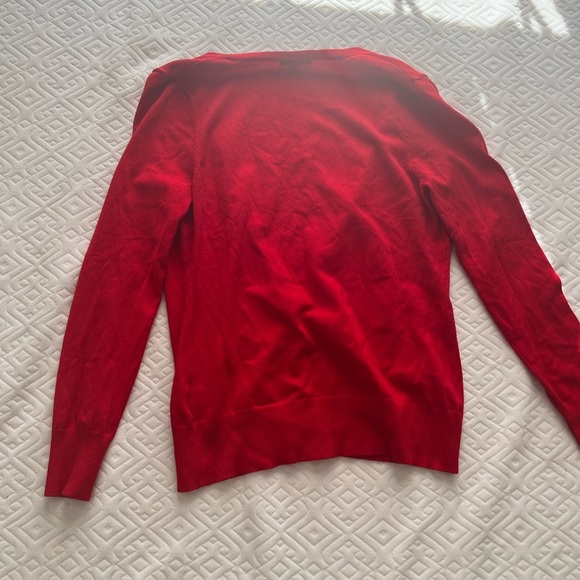 AAmilife Red Button Down Open Front Red Cardigan Size S(4) - Picture 7 of 9